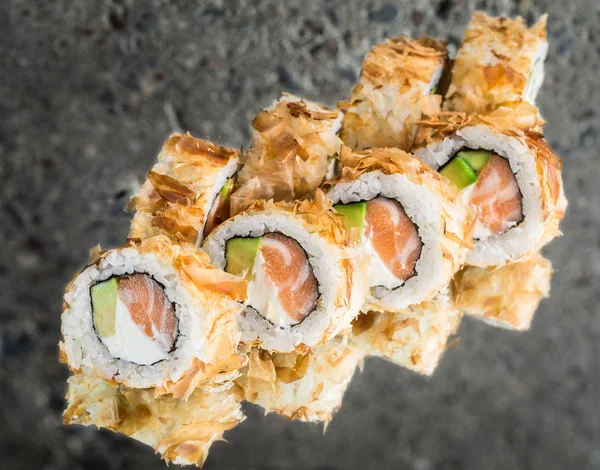 Bonito broodje met zalm — Stockfoto