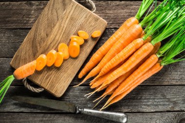 Taze ve tatlı havuç