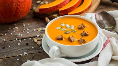 balkabağı çorbası püre