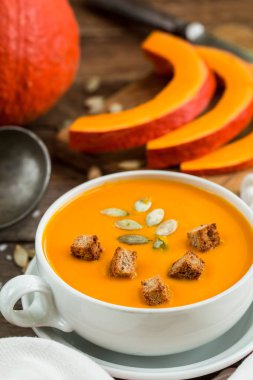 balkabağı çorbası püre