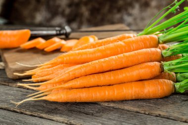 Taze ve tatlı havuç