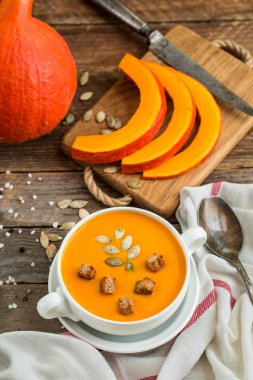 balkabağı çorbası püre