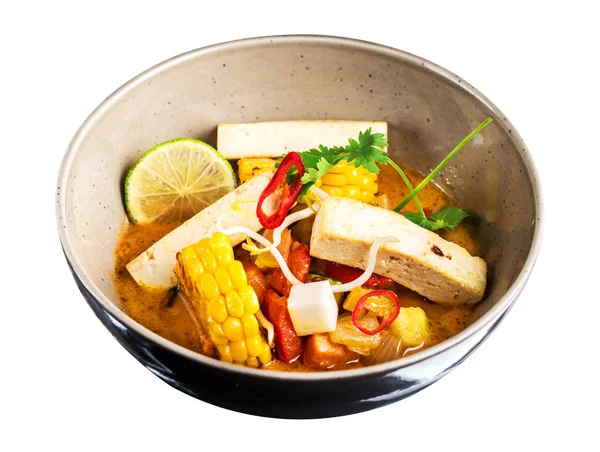 Vegetable curry with tofu — Stock Photo, Image