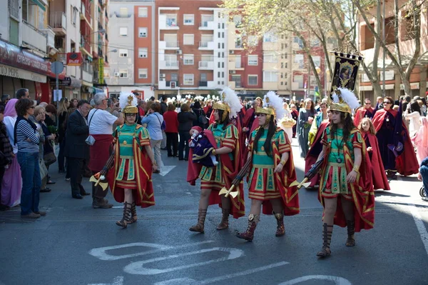 瓦伦西亚 Spain 2012年4月8日 在瓦伦西亚圣周期间的周日 兄弟会游行 — 图库照片