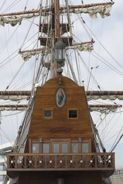 Valencia Spain September 2012 Replica Spanish Galleon Pepa Its Visit — Stock Photo, Image