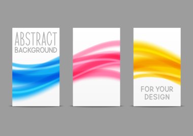 Soyut dalgalı kart dizisini