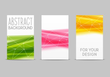 Soyut dalgalı kart dizisini