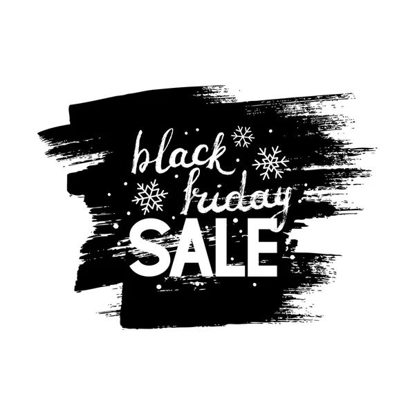 Black Friday Schriftzug auf Farbklecksen — Stockvektor