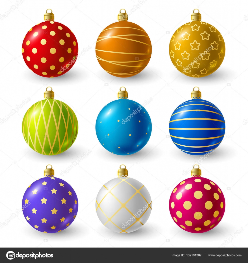 Esferas navideñas Imágenes Vectoriales, Gráfico Vectorial de Esferas  navideñas | Depositphotos