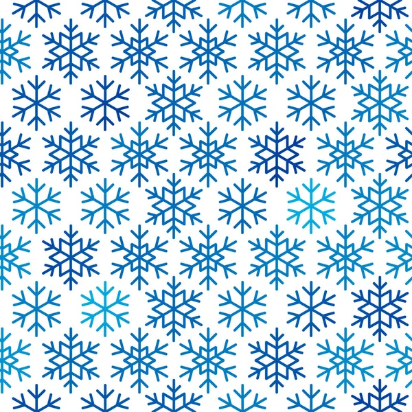 Bezešvé vzory se sněhovými vločkami — Stockový vektor
