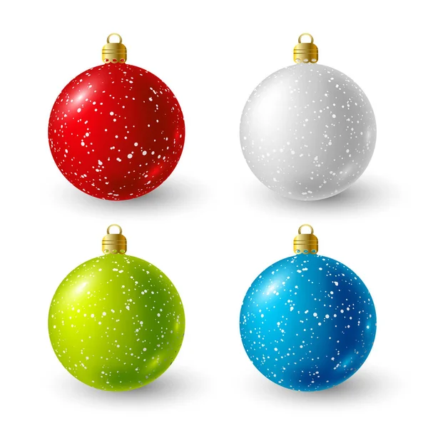 Set di palle di Natale — Vettoriale Stock