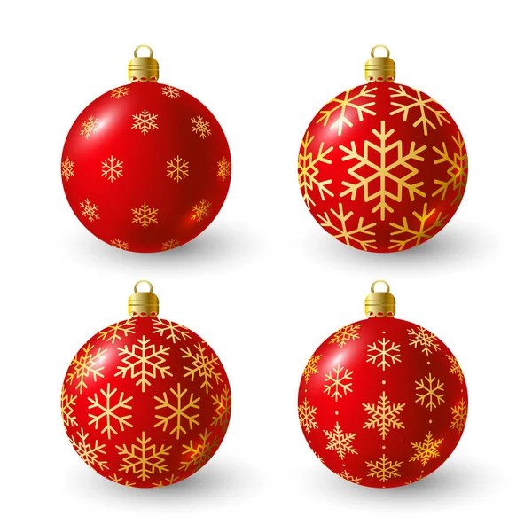 Set kerstballen — Stockvector