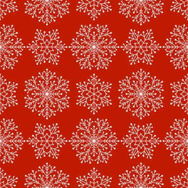 Kar taneleri illüstrasyon seti