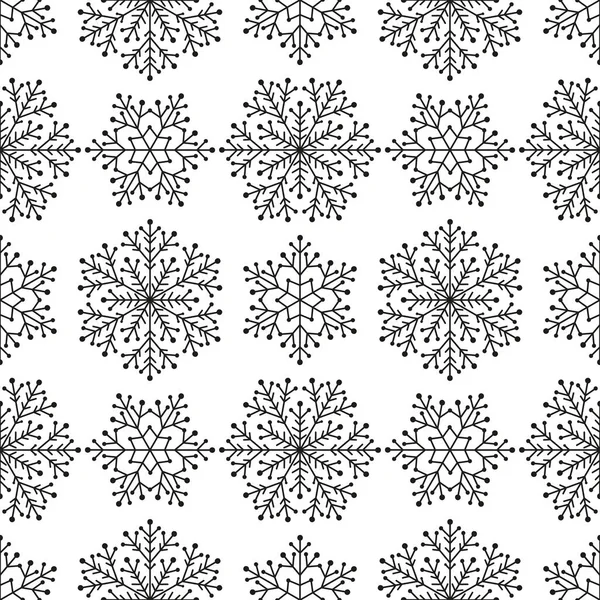 Ensemble d'illustration de flocons de neige — Image vectorielle