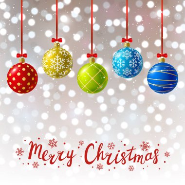 Renkli Noel topları 