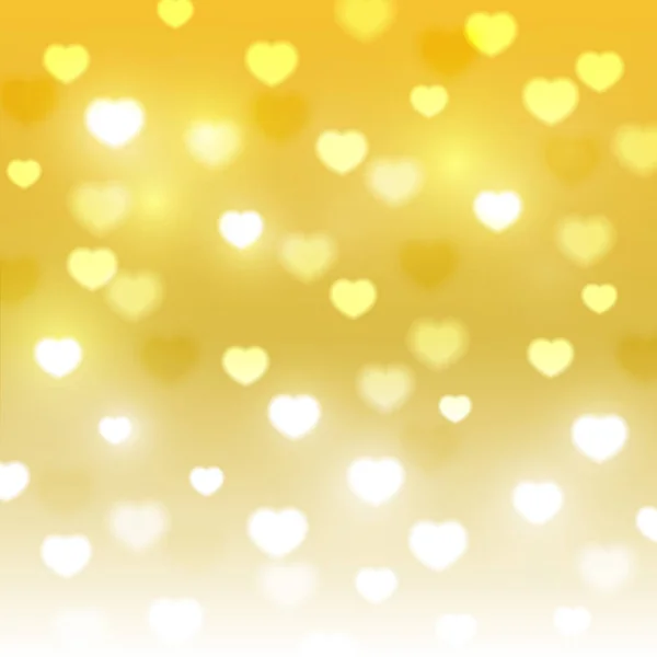 Corazones fondo bokeh f — Vector de stock