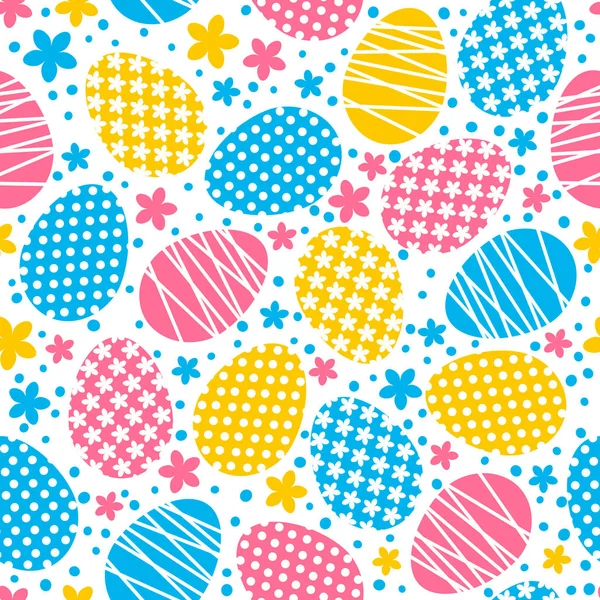 Seamless pattern with eggs — Stock Vector