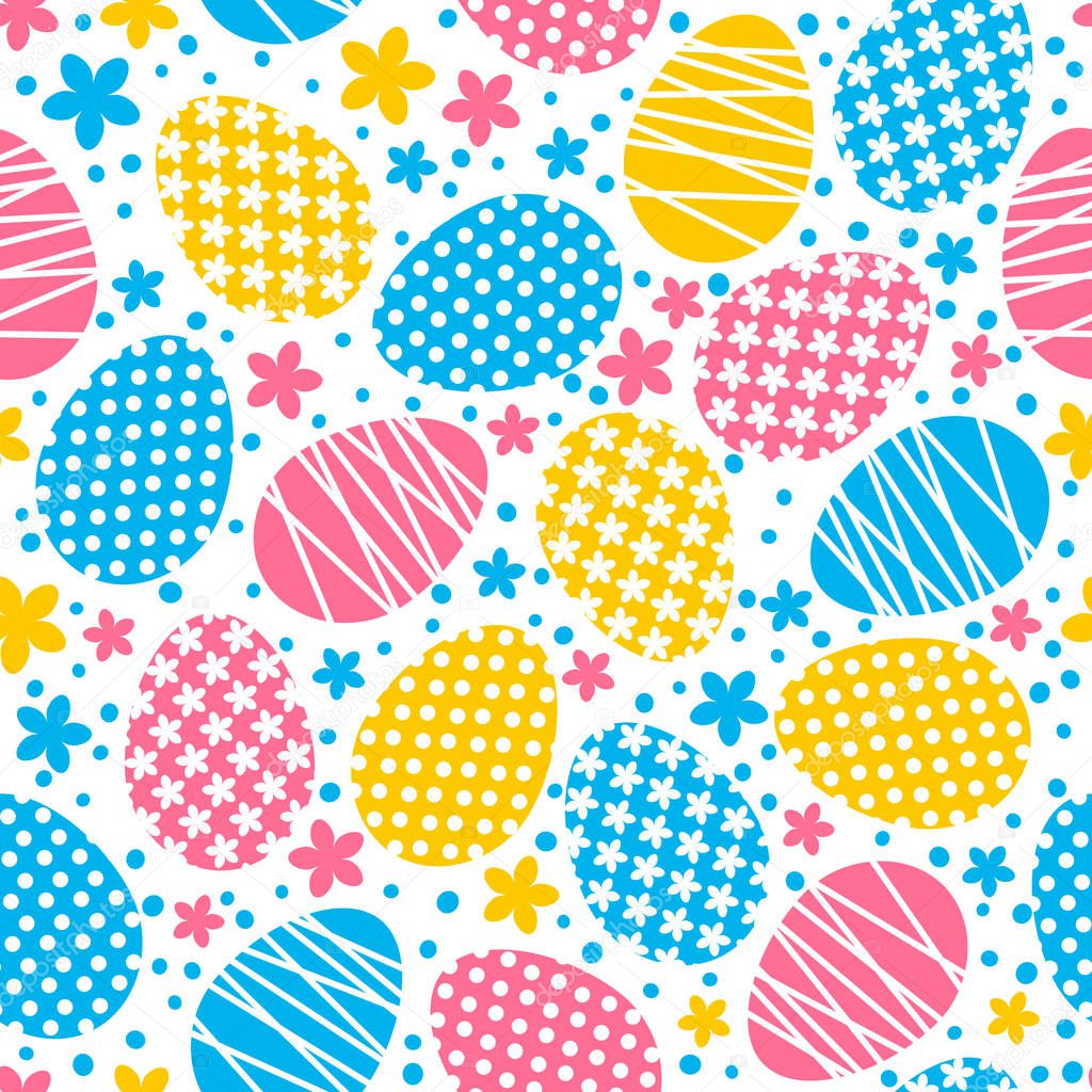 Seamless pattern with eggs 