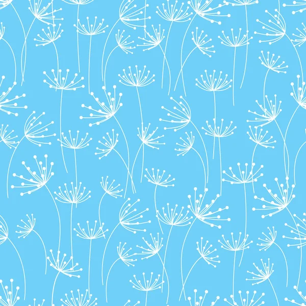 Sömlöst mönster med blommor — Stock vektor