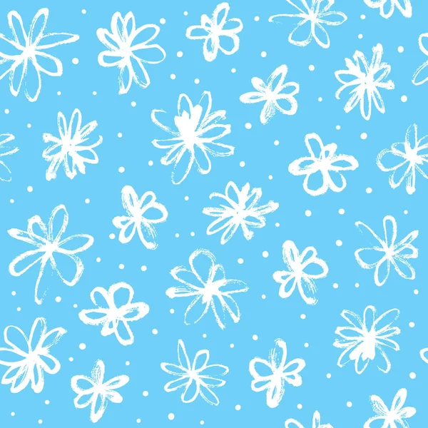 Seamless pattern with flowers — Stock Vector