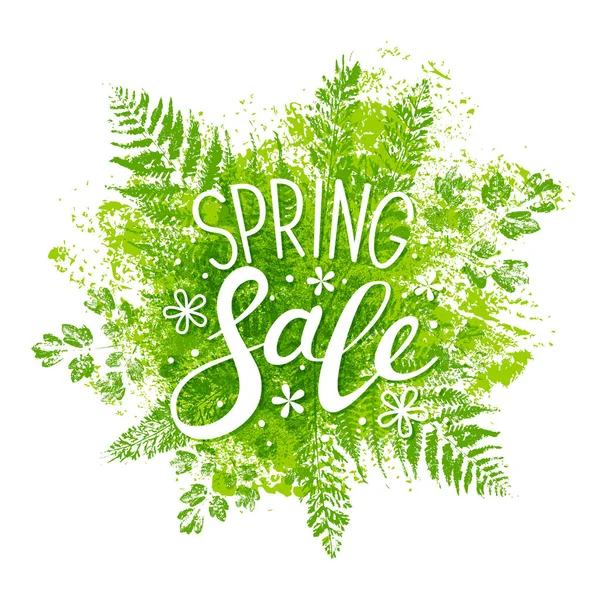 Mensaje de venta primavera — Vector de stock