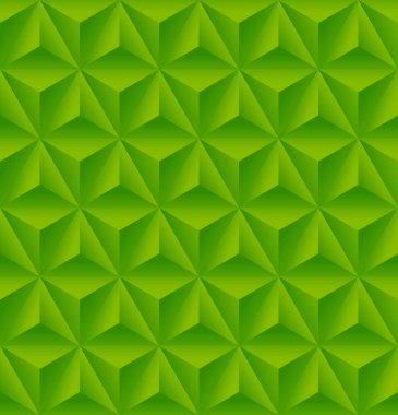 yeşil üçgen kabartmalı desen