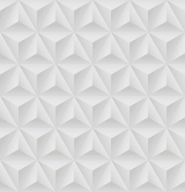 Beyaz üçgen kabartmalı desen
