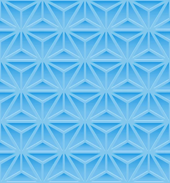 Wzór z niebieskim geometryczne kwiecisty — Wektor stockowy