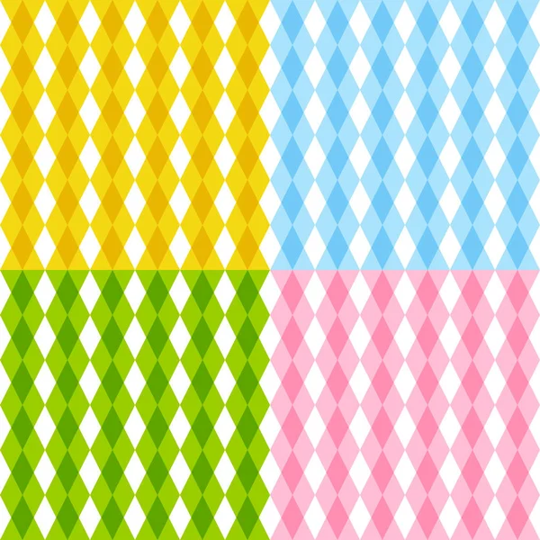 Set of color patterns — Stock Vector