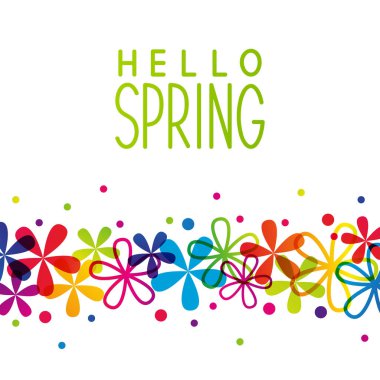 Merhaba bahar gökkuşağı çiçekleri