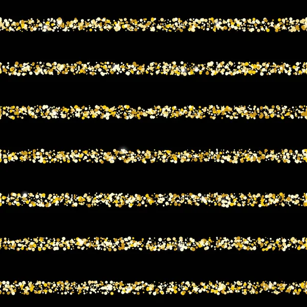 Motif sans couture avec des rayures dorées — Image vectorielle