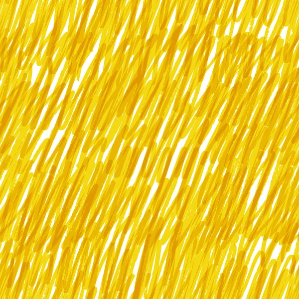 Patrón sin costuras con textura garabato amarillo — Vector de stock