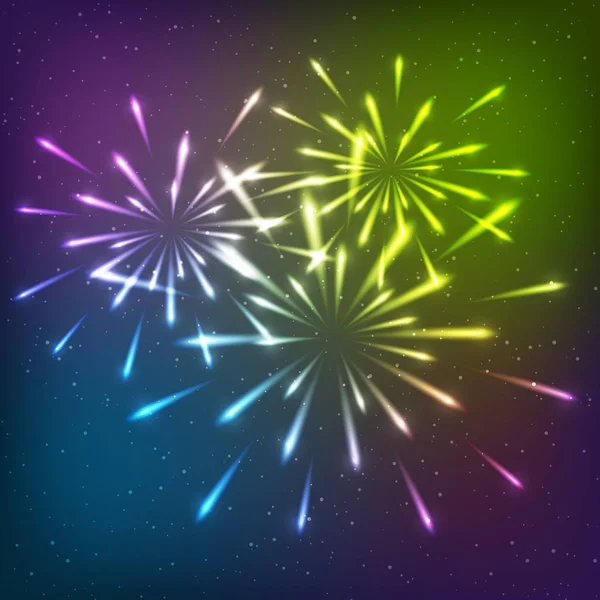 Shiny fireworks for Your design — Stock Vector