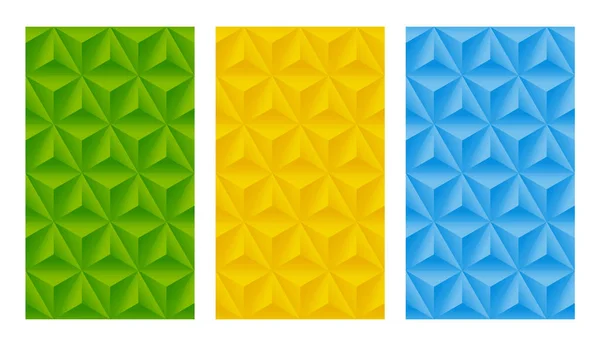 Motifs avec relief triangle orné — Image vectorielle