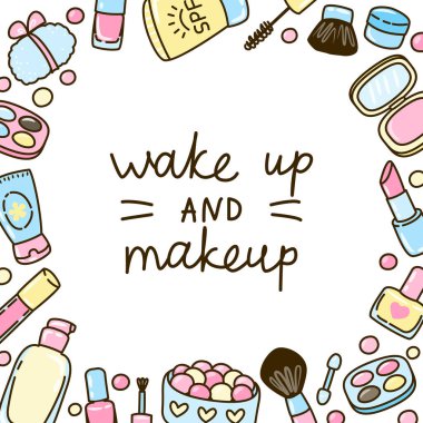 Şirin makyaj çerçeve