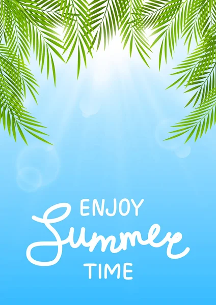 Enjoy summer time banner — Stock Vector