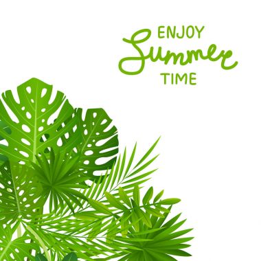 tropik yapraklar arka plan 