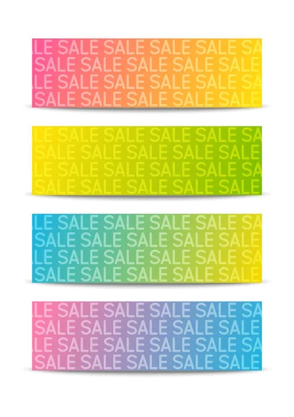 Conjunto de banners de cores — Vetor de Stock