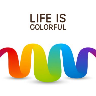 Gökkuşağı ile soyut arkaplan