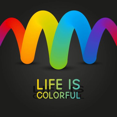 arka plan gökkuşağı tasarım ile