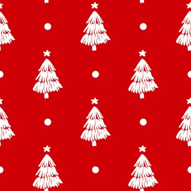 karalama ile Noel ağaçları desen 