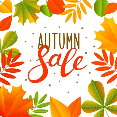 Sonbahar Satışı konsepti 