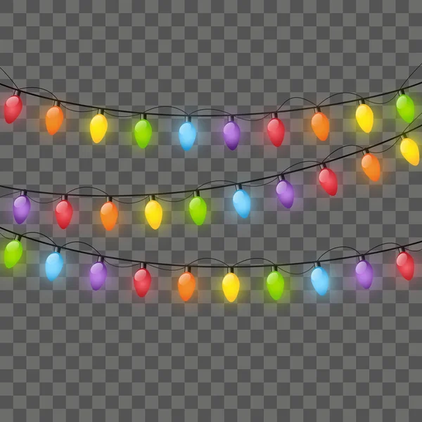 Ampoules vectorielles de Noël — Image vectorielle