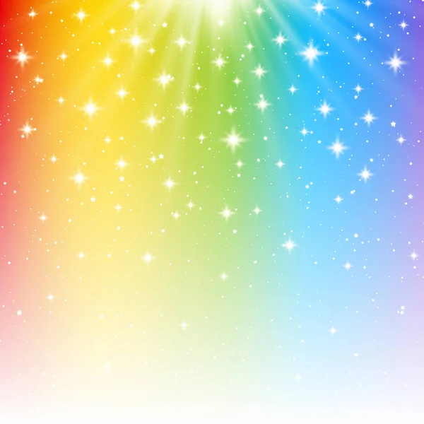 Rainbow glänsande bakgrund — Stock vektor