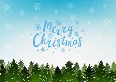 Kış manzara mutlu Noeller metinle