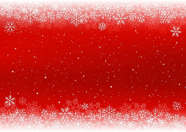 Fondo de Navidad con copos de nieve — Vector de stock