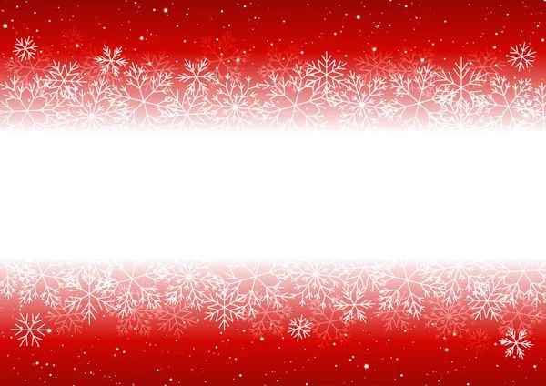 Weihnachten Hintergrund mit Schneeflocken — Stockvektor