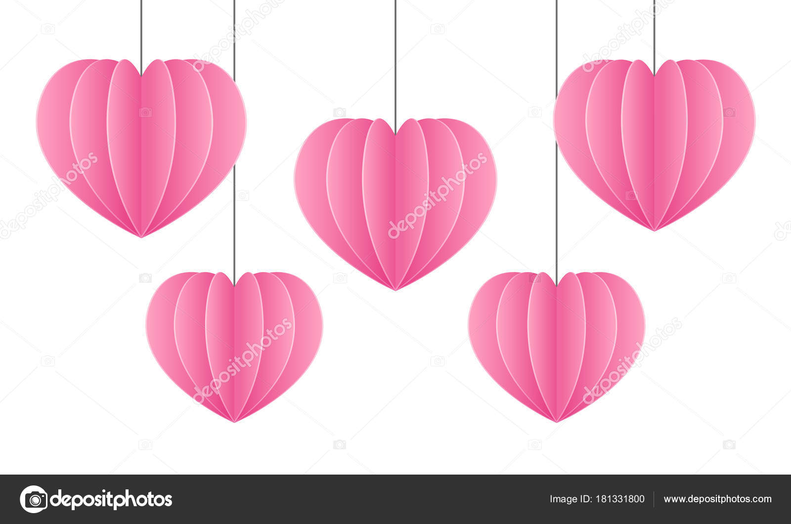 Sfondo Cuori Carta Colorata Vostro Disegno Scheda Giorno San Valentino — Vettoriale Stock