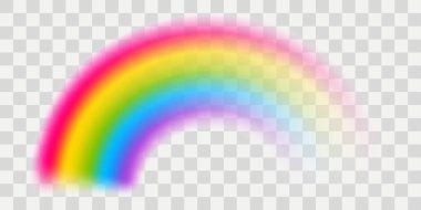 Vektör rainbow saydam etkisi ile