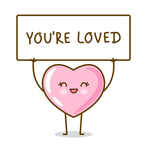 Emoji Corazón Rosa Aislado Sobre Fondo Blanco — Archivo Imágenes Vectoriales